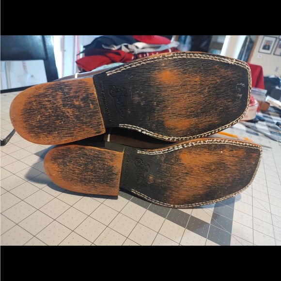 Justin Boots Squared Toe Women's Size 6D | Western Cowgirl Fashion - Picture 12 of 13